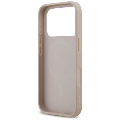 Capa MagSafe para Apple iPhone 17 Pro, Guess, 4G Printed Stripes, Rosa