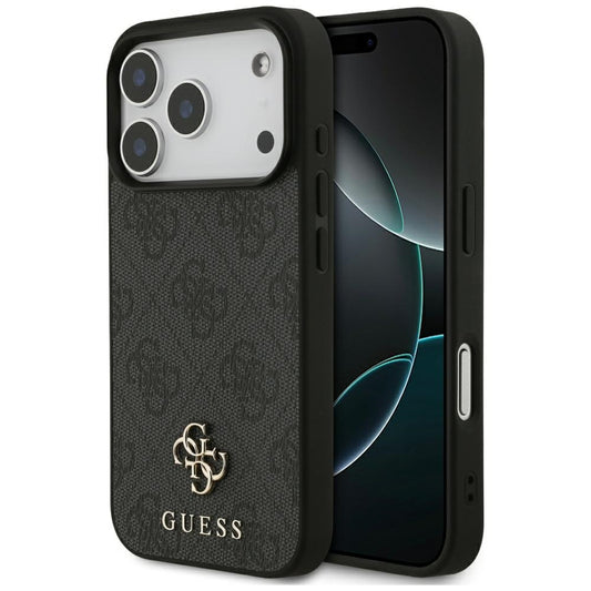 Capa MagSafe para Apple iPhone 17 Pro, Guess, 4G Small and Classic Logo, Preta