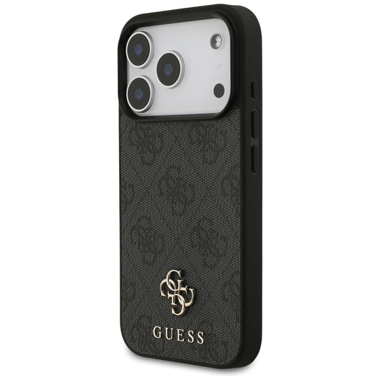Capa MagSafe para Apple iPhone 17 Pro, Guess, 4G Small and Classic Logo, Preta
