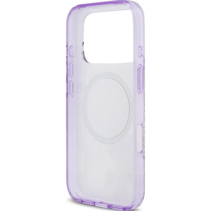 Capa MagSafe para Apple iPhone 17 Pro, Guess, IML Flower & Tonal Circle, Roxo