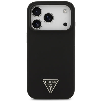 Capa MagSafe para Apple iPhone 17 Pro, Guess, Logo Triângulo, Preta