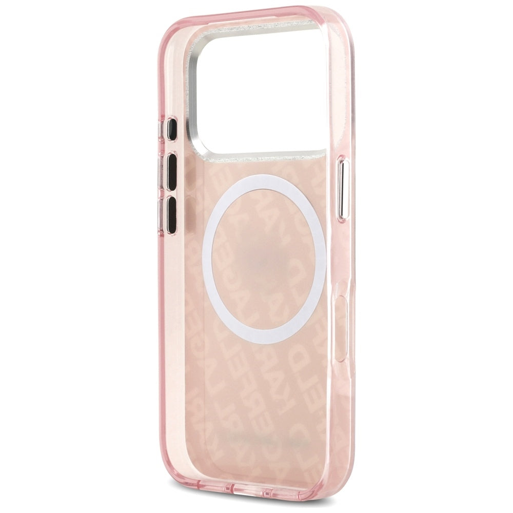 Capa MagSafe para Apple iPhone 17 Pro, Karl Lagerfeld, IML Choupette's Head, Rosa