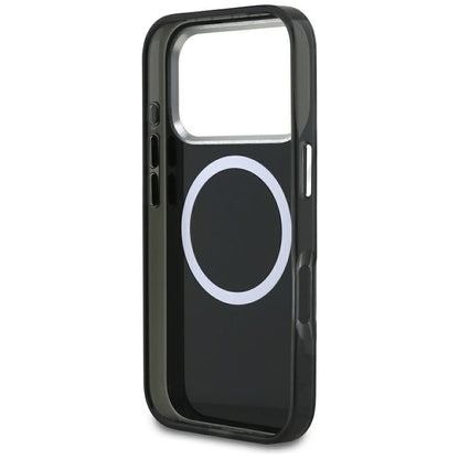 Capa MagSafe para Apple iPhone 17 Pro, Karl Lagerfeld, IML KL Monogram, Preta