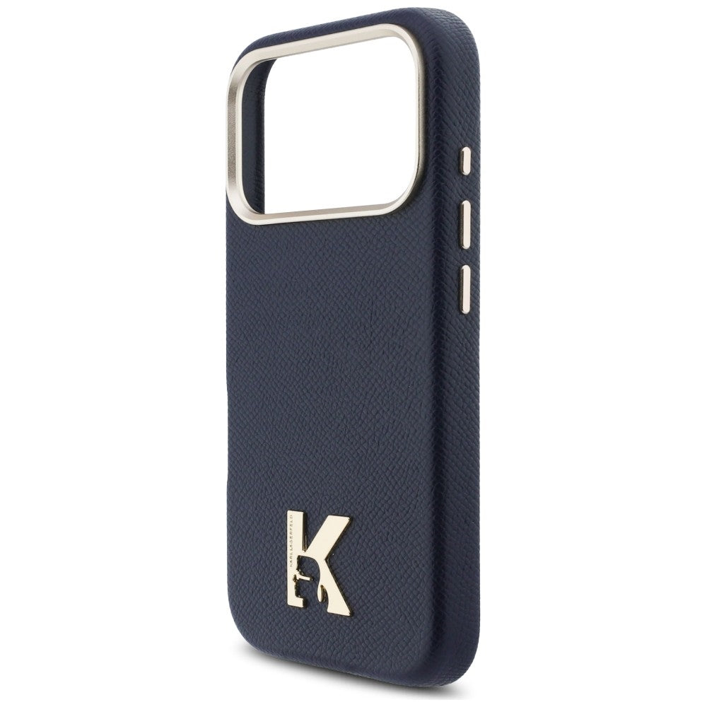 Capa MagSafe para Apple iPhone 17 Pro, Karl Lagerfeld, Logo Karl Head, Azul