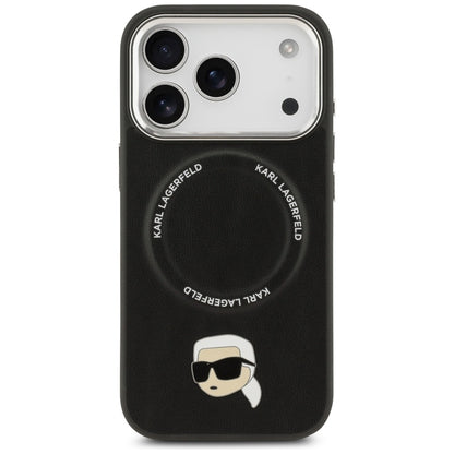 Capa MagSafe para Apple iPhone 17 Pro, Karl Lagerfeld, Karl Pin, Preta