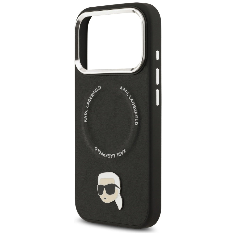 Capa MagSafe para Apple iPhone 17 Pro, Karl Lagerfeld, Karl Pin, Preta