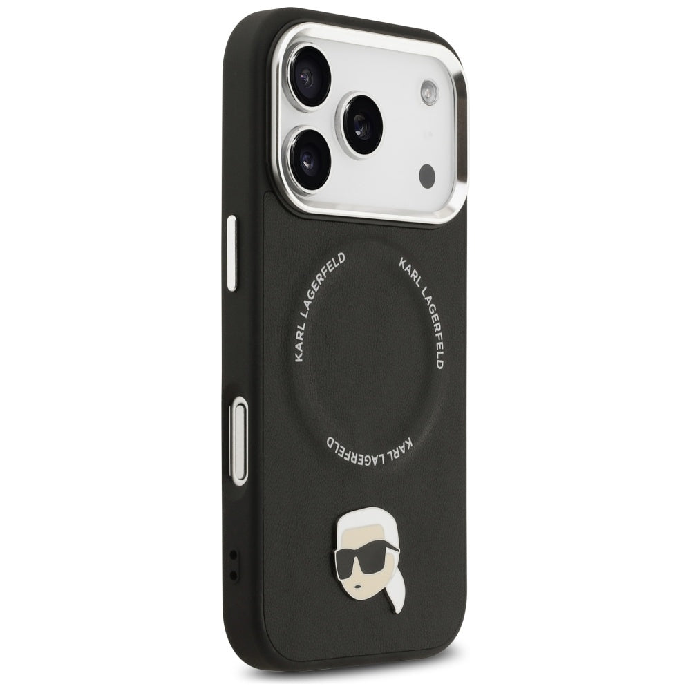 Capa MagSafe para Apple iPhone 17 Pro, Karl Lagerfeld, Karl Pin, Preta