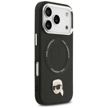 Capa MagSafe para Apple iPhone 17 Pro, Karl Lagerfeld, Karl Pin, Preta