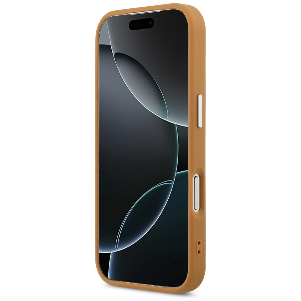 Capa MagSafe para Apple iPhone 17 Pro, Karl Lagerfeld, Point & Metal Logo, Castanho