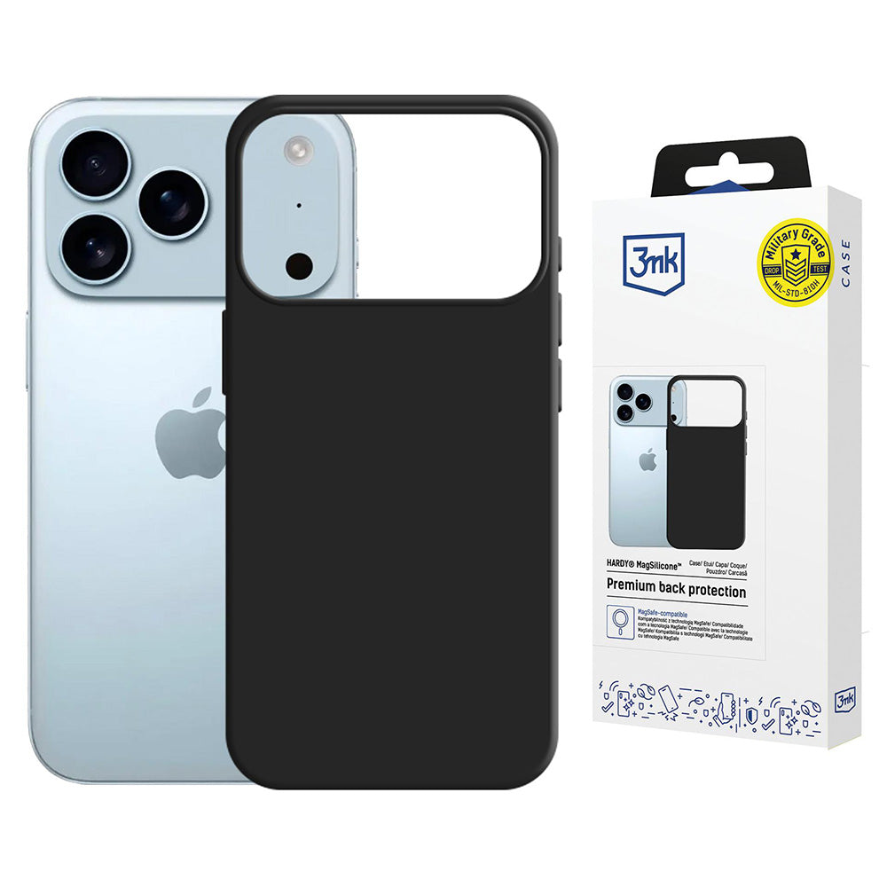 Capa MagSafe para Apple iPhone 17 Pro Max, 3MK, Hardy, Preta