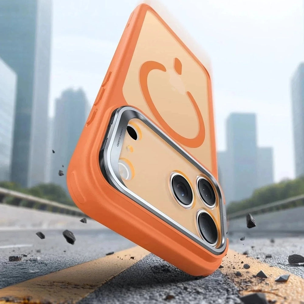 Capa MagSafe para Apple iPhone 17 Pro Max, ESR, Classic Hybrid Kickstand, Laranja Acetinado