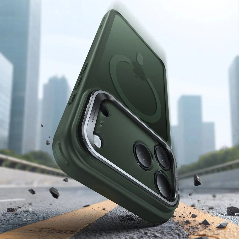 Capa MagSafe para Apple iPhone 17 Pro Max, ESR, Classic Hybrid Kickstand, Verde Acetinado