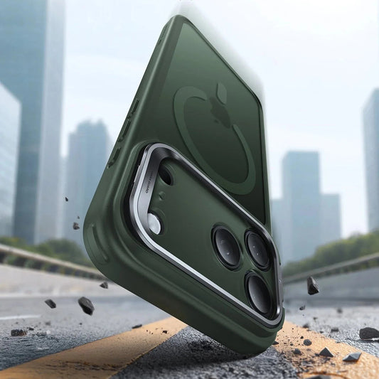 Capa MagSafe para Apple iPhone 17 Pro Max, ESR, Classic Hybrid Kickstand, Verde Acetinado