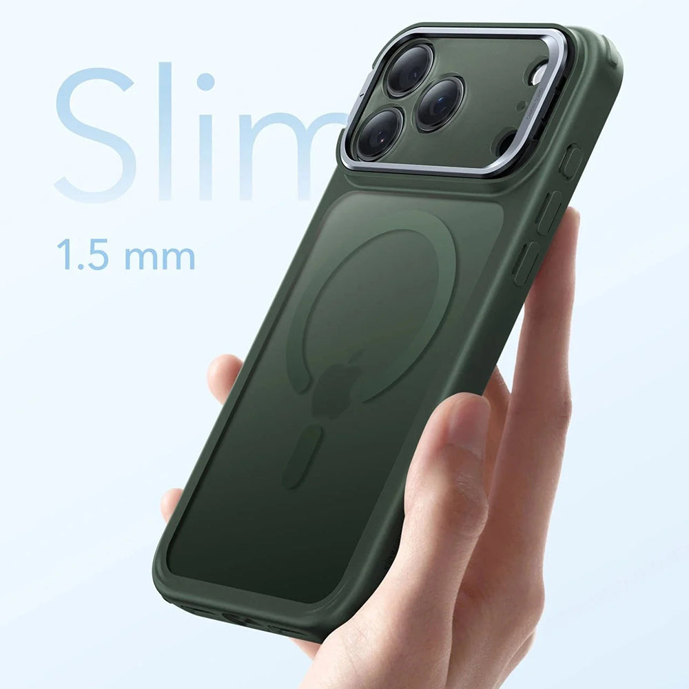 Capa MagSafe para Apple iPhone 17 Pro Max, ESR, Classic Hybrid, Verde Acetinado
