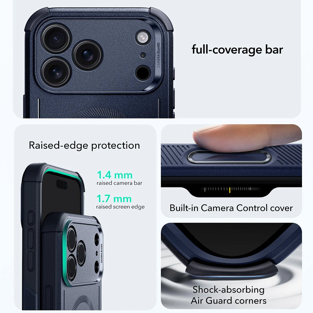 Capa MagSafe para Apple iPhone 17 Pro Max, ESR, Cyber, Azul