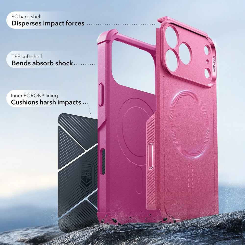 Capa MagSafe para Apple iPhone 17 Pro Max, ESR, Cyber, Rosa