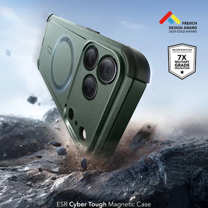Capa MagSafe para Apple iPhone 17 Pro Max, ESR, Cyber, Verde