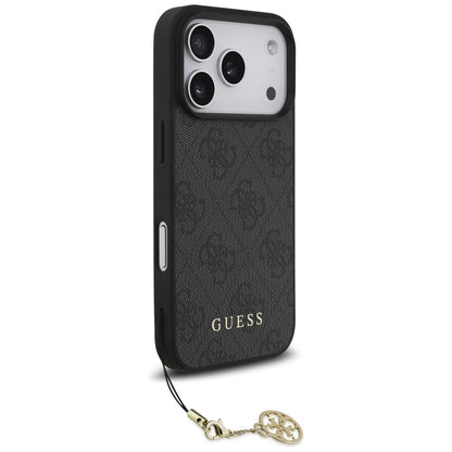 Capa MagSafe para Apple iPhone 17 Pro Max, Guess, 4G Charm Cradle, Preta