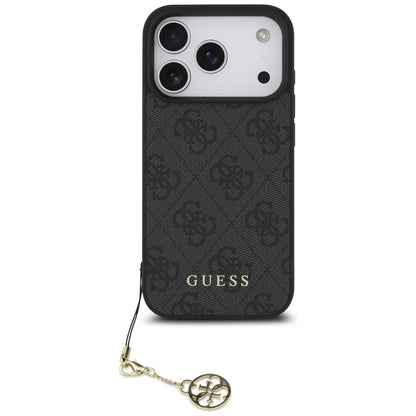 Capa MagSafe para Apple iPhone 17 Pro Max, Guess, 4G Charm Cradle, Preta