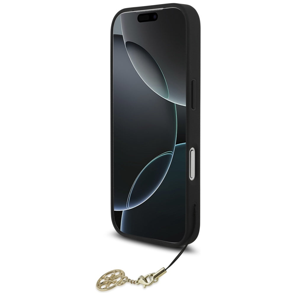 Capa MagSafe para Apple iPhone 17 Pro Max, Guess, 4G Charm Cradle, Preta