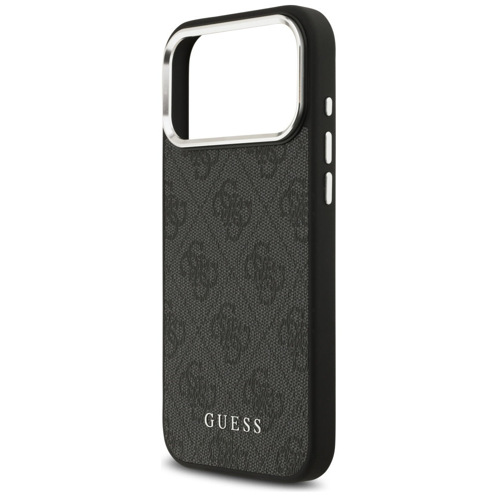 Capa MagSafe para Apple iPhone 17 Pro Max, Guess, 4G Classic Logo, Preta