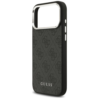 Capa MagSafe para Apple iPhone 17 Pro Max, Guess, 4G Classic Logo, Preta
