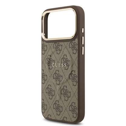 Capa MagSafe para Apple iPhone 17 Pro Max, Guess, 4G Classic, Castanho