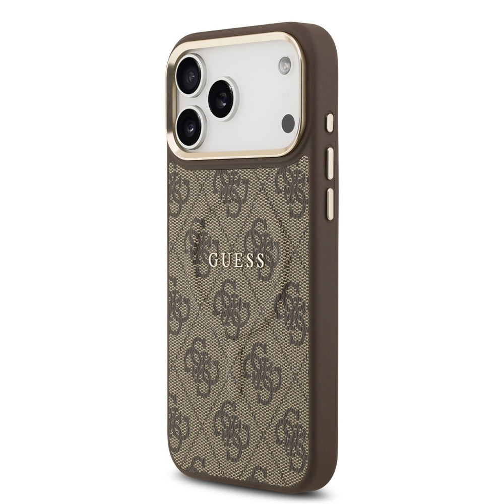 Capa MagSafe para Apple iPhone 17 Pro Max, Guess, 4G Classic, Castanho