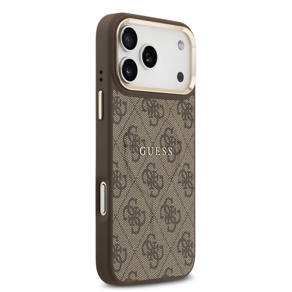 Capa MagSafe para Apple iPhone 17 Pro Max, Guess, 4G Classic, Castanho