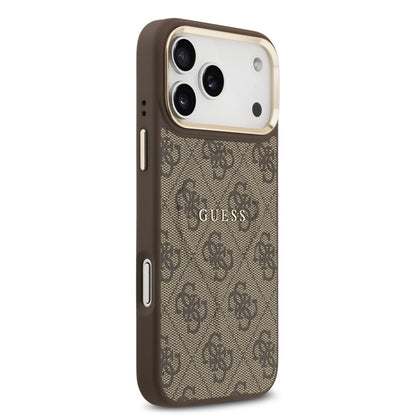 Capa MagSafe para Apple iPhone 17 Pro Max, Guess, 4G Classic, Castanho