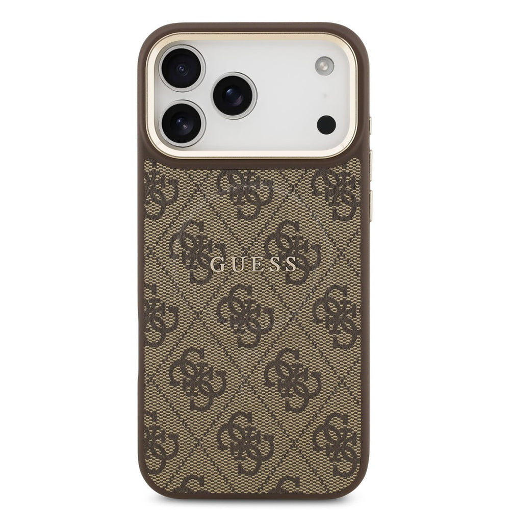 Capa MagSafe para Apple iPhone 17 Pro Max, Guess, 4G Classic, Castanho