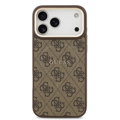 Capa MagSafe para Apple iPhone 17 Pro Max, Guess, 4G Classic, Castanho
