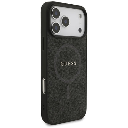 Capa MagSafe para Apple iPhone 17 Pro Max, Guess, 4G Ring Classic Logo, Preta
