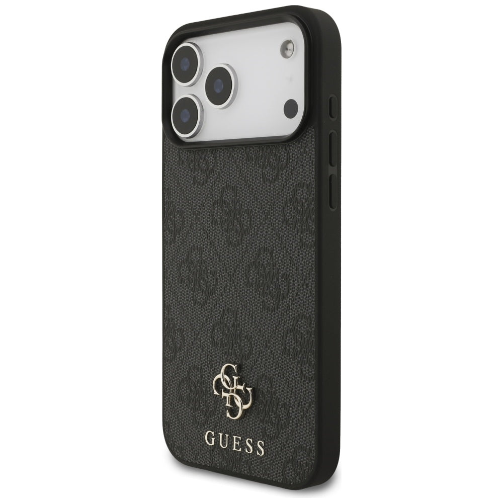 MagSafe Case for Apple iPhone 17 Pro Max, Guess, 4G Small and Classic Logo, Black