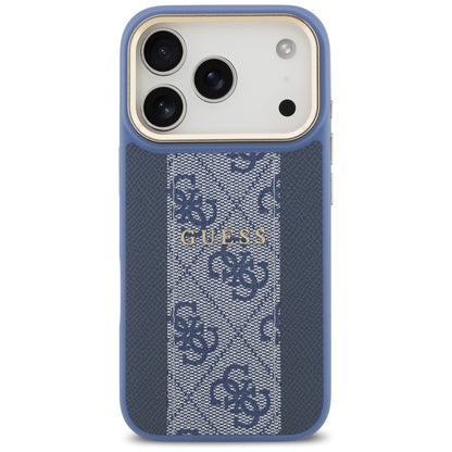 Capa MagSafe para Apple iPhone 17 Pro Max, Guess, 4G Stripe, Azul