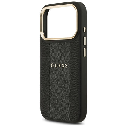 Capa MagSafe para Apple iPhone 17 Pro Max, Guess, 4G Stripe, Preta
