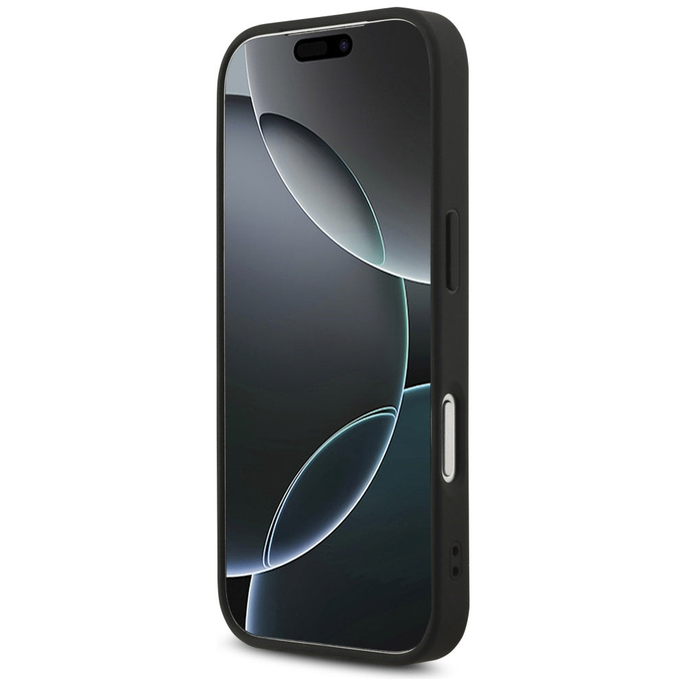 Capa MagSafe para Apple iPhone 17 Pro Max, Guess, 4G Triangle Strass, Preta