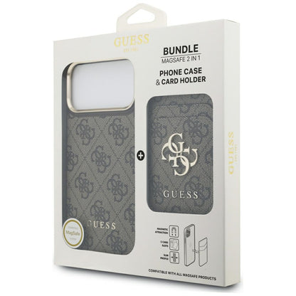Capa MagSafe para Apple iPhone 17 Pro Max, Guess, Cardslot 4G, Marrom