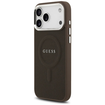 Capa MagSafe para Apple iPhone 17 Pro Max, Guess, Classic Logo, Marrom