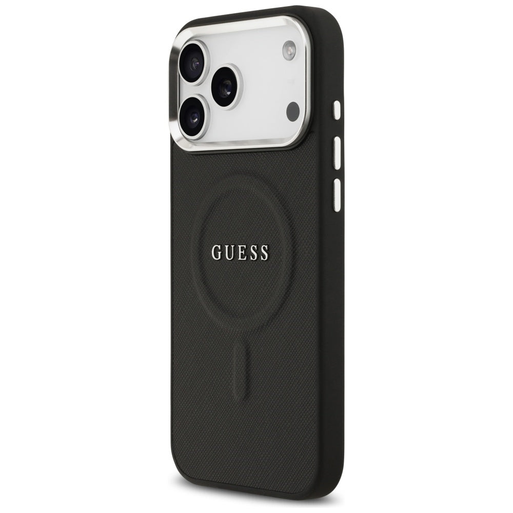 Capa MagSafe para Apple iPhone 17 Pro Max, Guess, Classic Logo, Preta