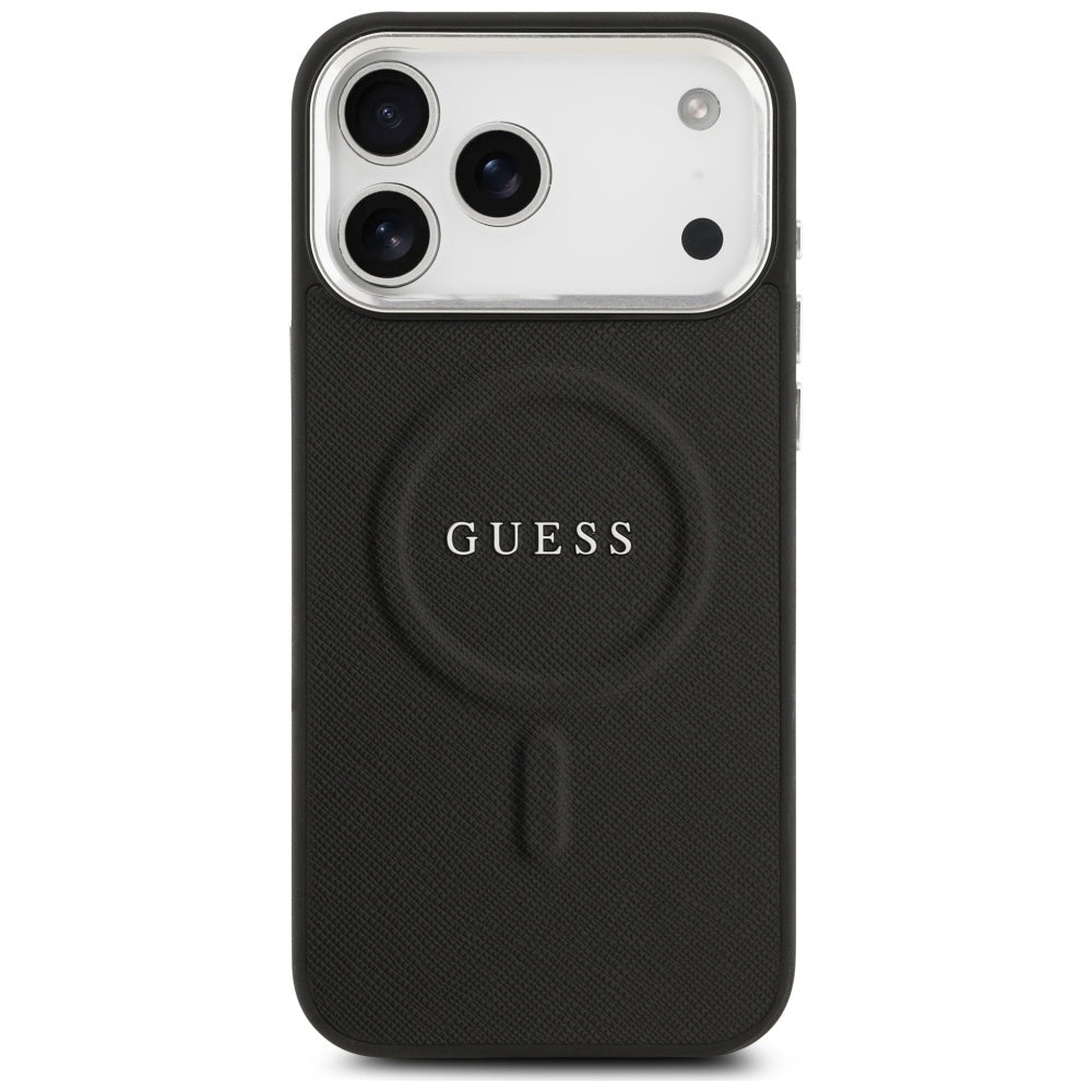 Capa MagSafe para Apple iPhone 17 Pro Max, Guess, Classic Logo, Preta