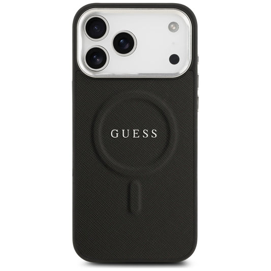 Capa MagSafe para Apple iPhone 17 Pro Max, Guess, Classic Logo, Preta