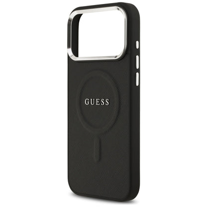 Capa MagSafe para Apple iPhone 17 Pro Max, Guess, Classic Logo, Preta