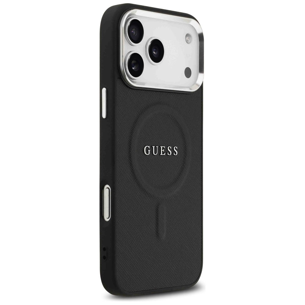 Capa MagSafe para Apple iPhone 17 Pro Max, Guess, Classic Logo, Preta