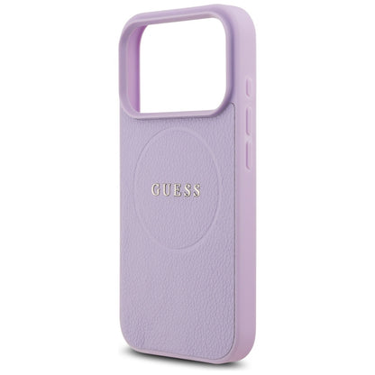 Capa MagSafe para Apple iPhone 17 Pro Max, Guess, Grained Gold Ring, Roxo