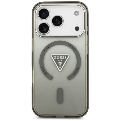 Capa MagSafe para Apple iPhone 17 Pro Max, Guess, IML Gradient Triangle Logo, Caqui