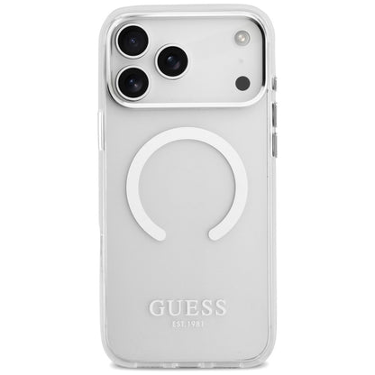 Capa MagSafe para Apple iPhone 17 Pro Max, Guess, Metal Outline, Prateada