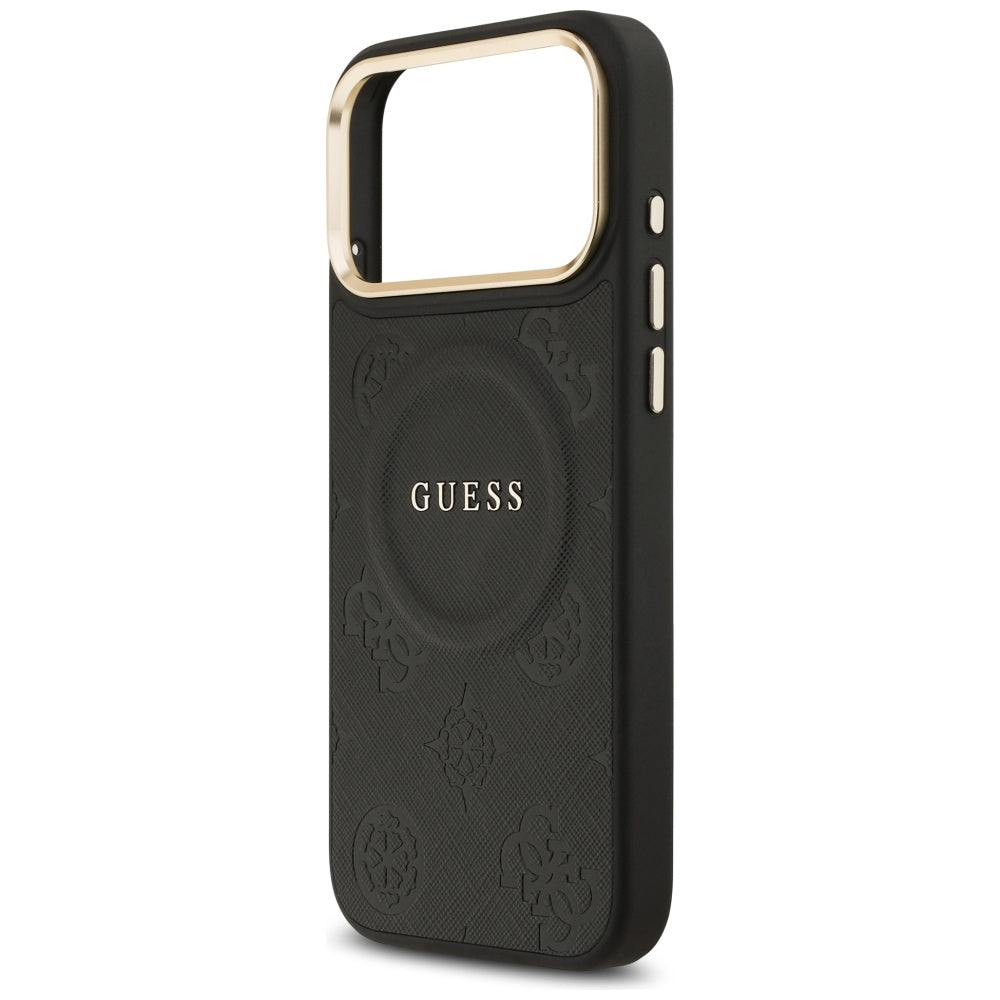 Capa MagSafe para Apple iPhone 17 Pro Max, Guess, Peony Hot Stamp, Preta
