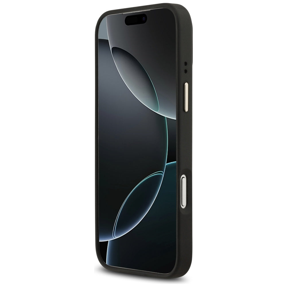 Capa MagSafe para Apple iPhone 17 Pro Max, Guess, Peony Hot Stamp, Preta