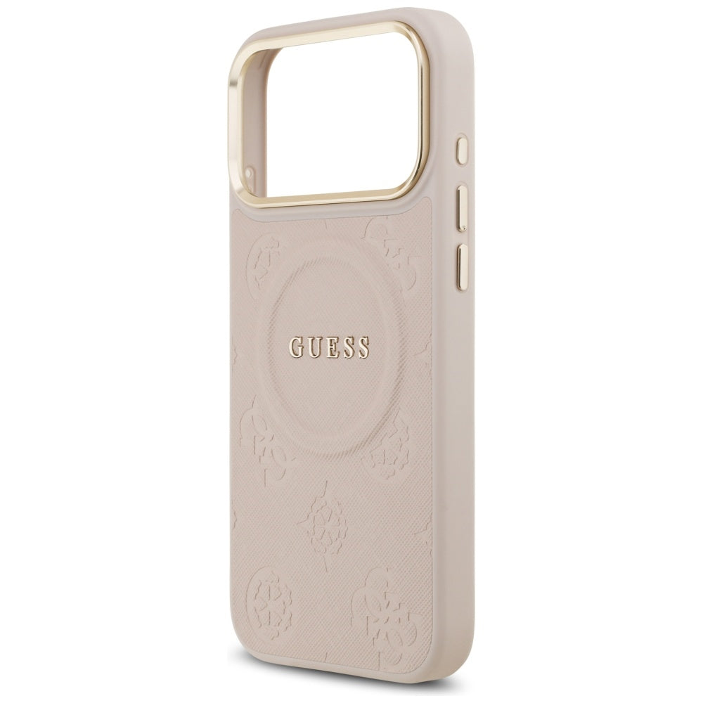 Capa MagSafe para Apple iPhone 17 Pro Max, Guess, Peony Hot Stamp, Rosa